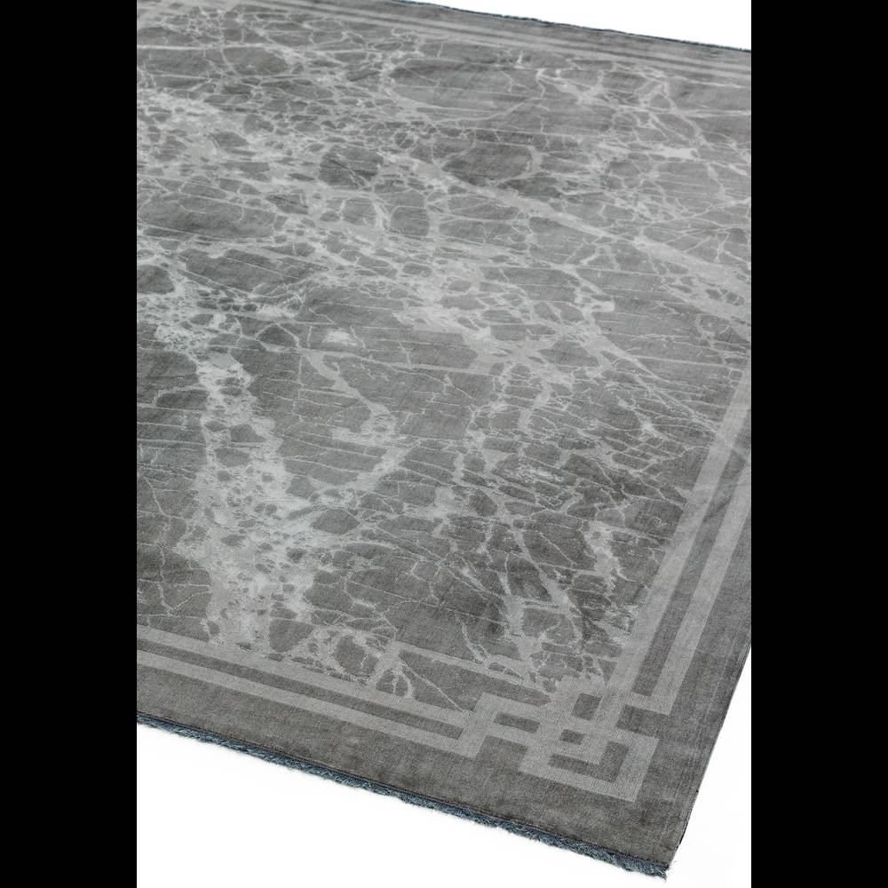 Zehraya 120x180cm ZE04 Silver Border Rug