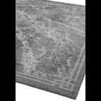 Zehraya 200x290cm ZE04 Silver Border Rug