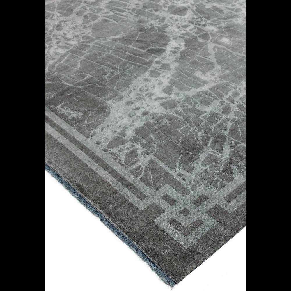 Zehraya 200x290cm ZE04 Silver Border Rug