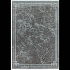 Zehraya 200x290cm ZE04 Silver Border Rug