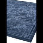 Zehraya 120x180cm ZE02 Ink Blue Border Rug