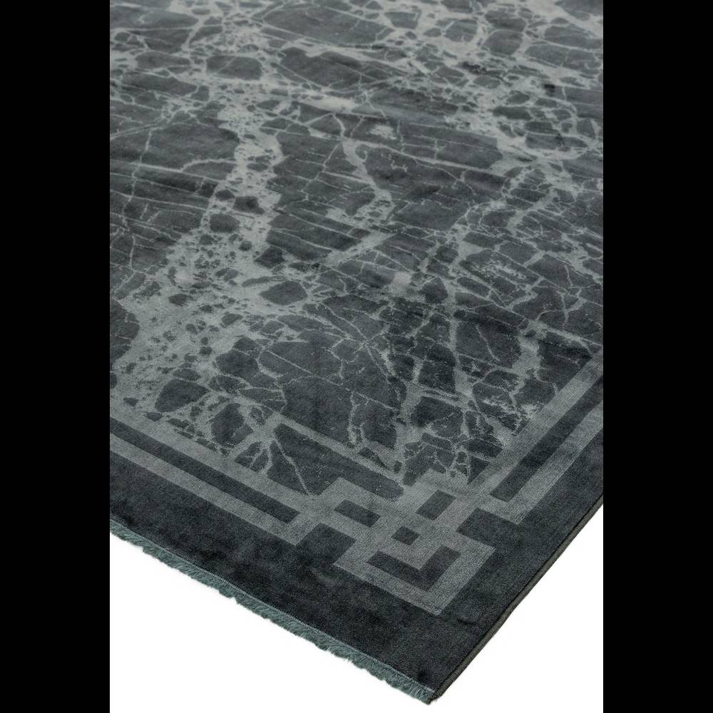 Zehraya 120x180cm ZE03 Grey Border Rug