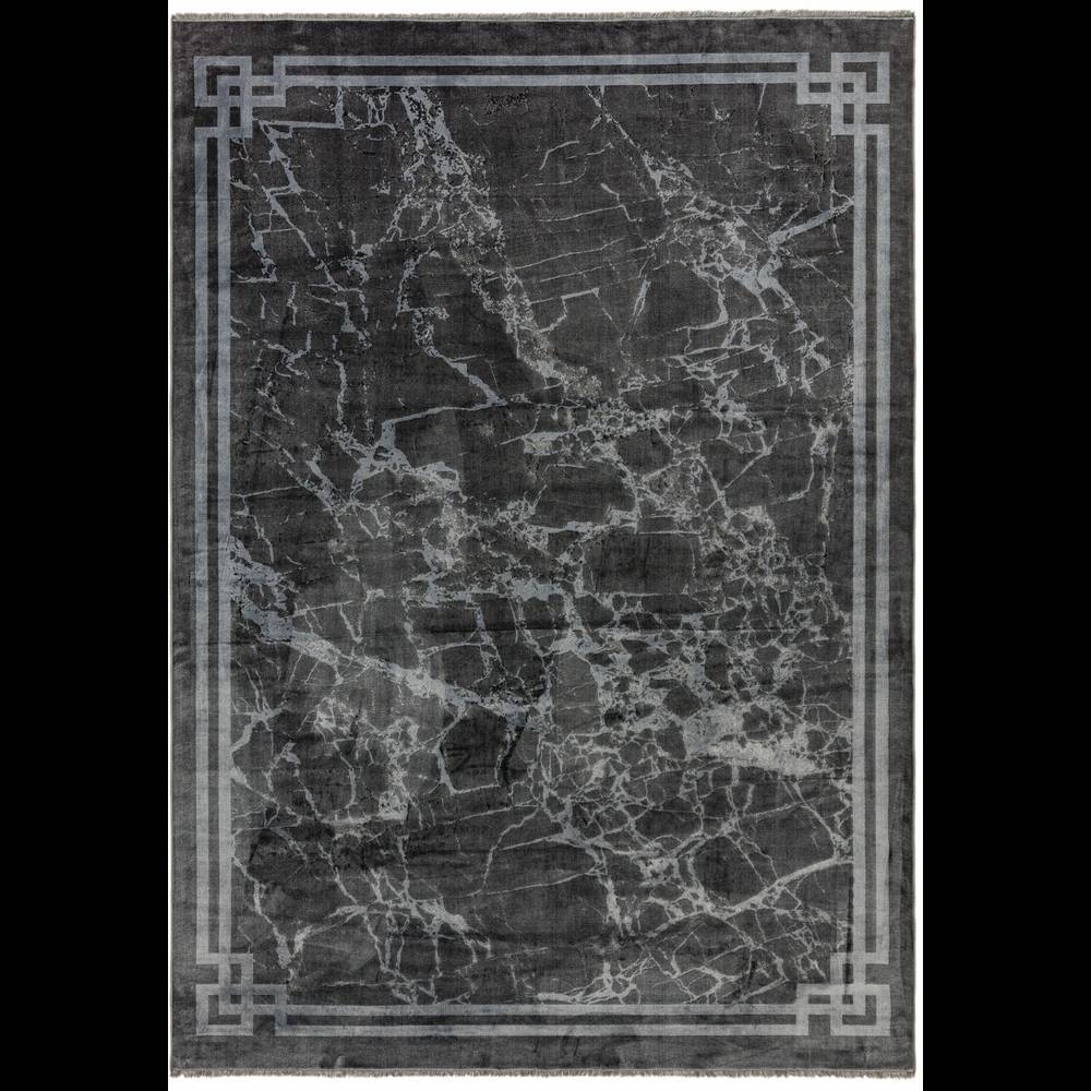 Zehraya 120x180cm ZE03 Grey Border Rug