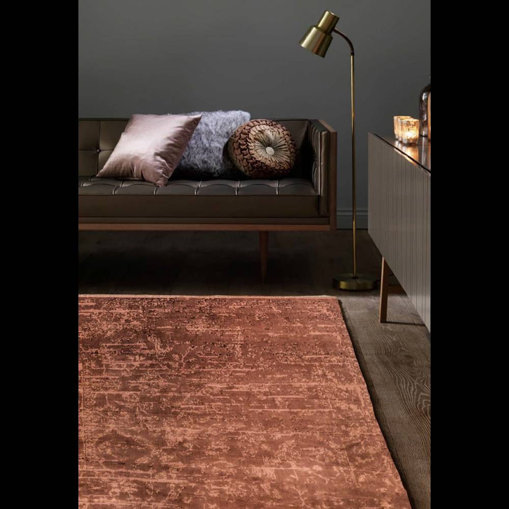 Zehraya 120x180cm ZE05 Rust Abstract Rug
