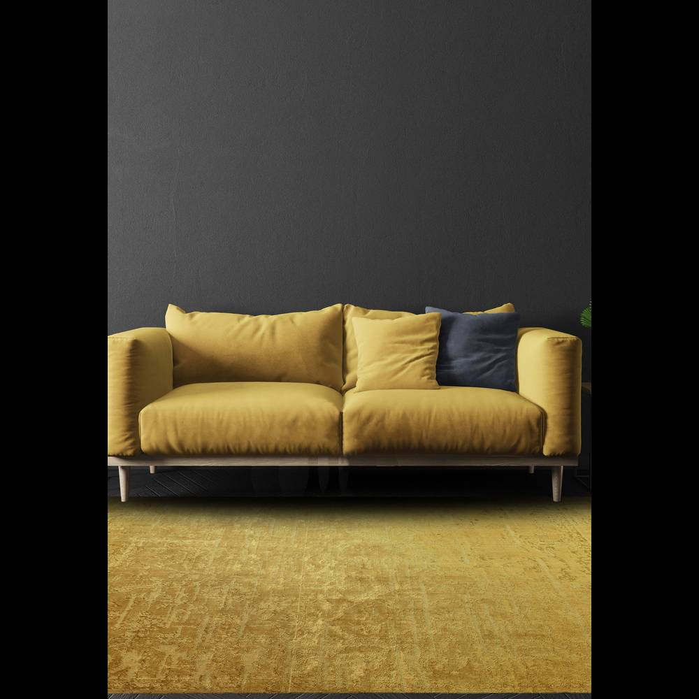 Zehraya 160x230cm ZE09 Gold Abstract Rug